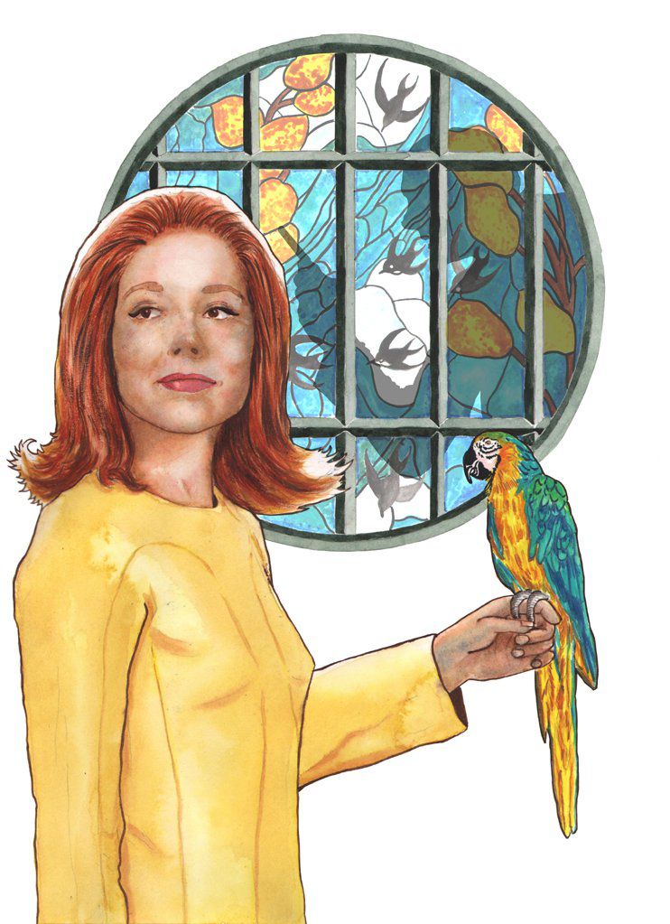 Diana Rigg - Watercolour on Arches paper -   12' X 16' (31cm X 41cm)