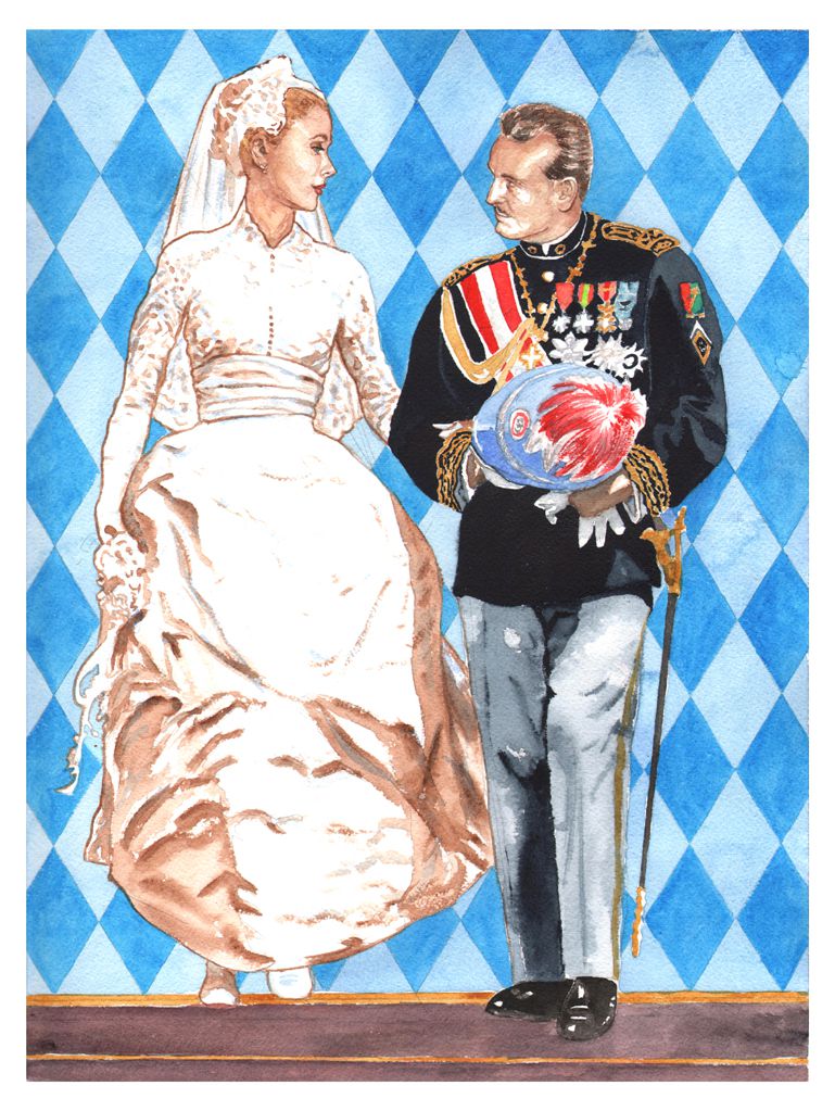 The Wedding of the Century - Watercolour on Arches paper -  12' X 16' (31 cmX 41 cm)